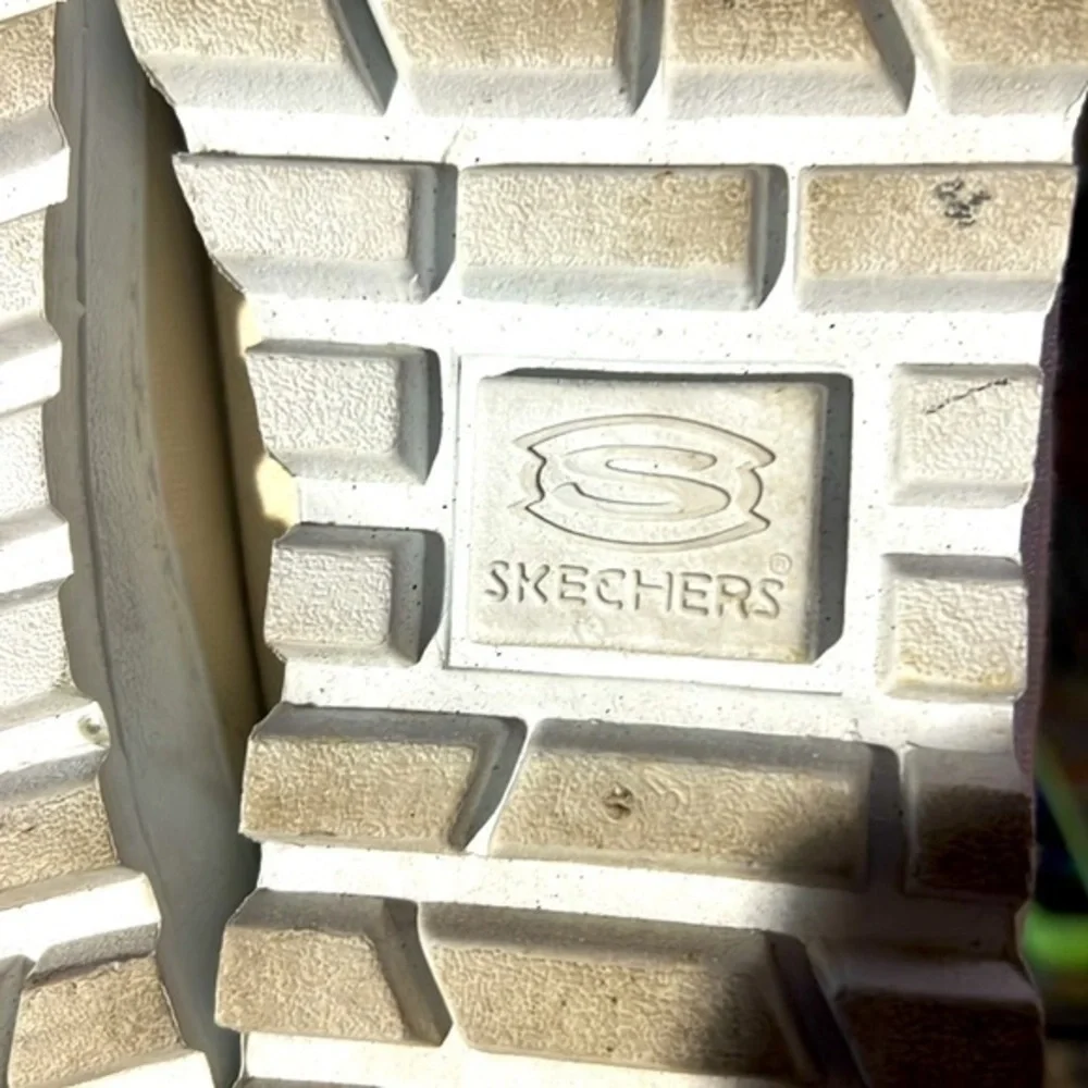 🇺🇸SKETCHERS Vintage platform street sweets SKECHERS, SLIP ON size6.5 off white